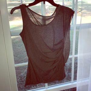 🌟Jessica Simpson Grey tank with side frill SZ- XS